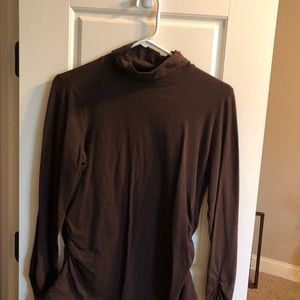 Brown turtle neck